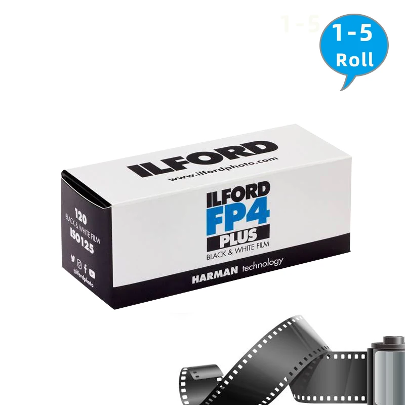 1-5 Rolls ILFORD FP4 120 Black & White Film Black And White Photographic Film