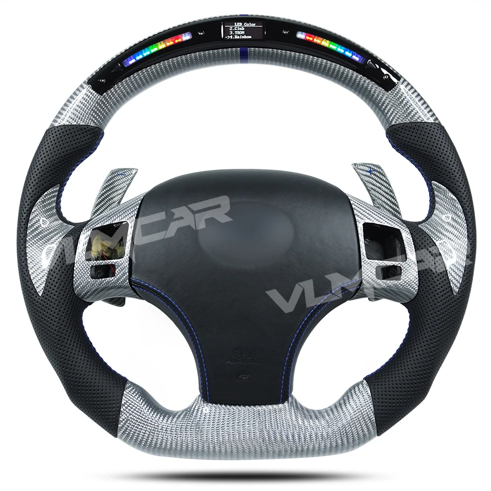 

Private Custom Sliver Carbon Fiber Steering Wheel for Lexus IS250 IS350 ISF/ES/RX/RCF/ With LED Display & Paddle Shift