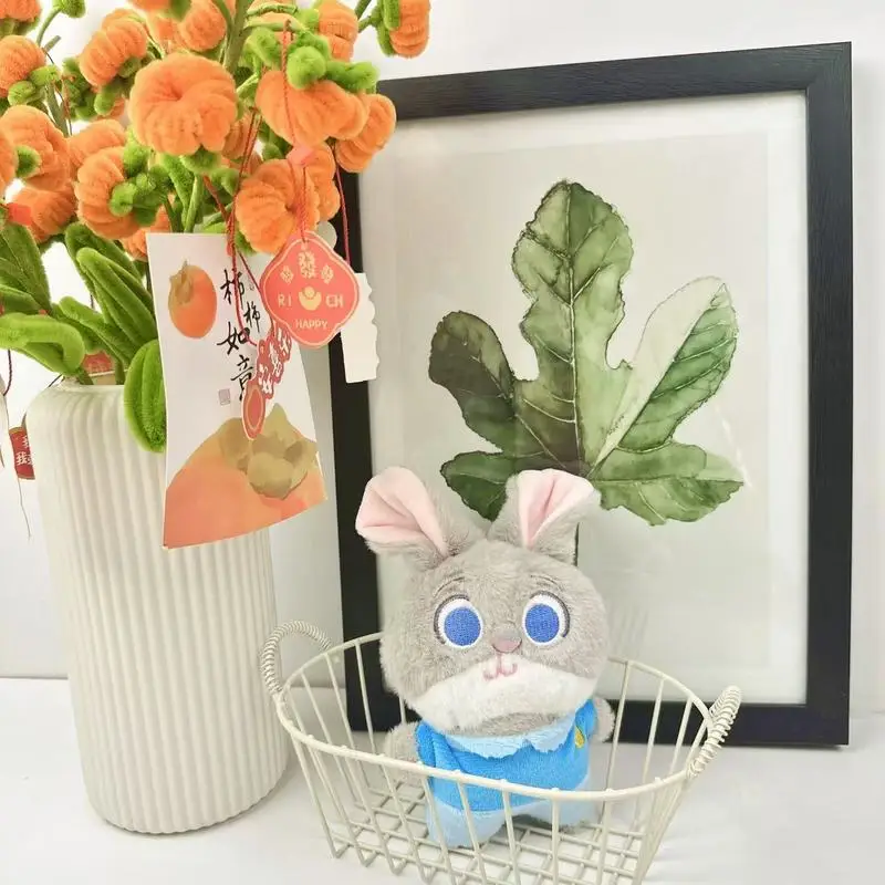 Zootopia 15 cm Plüschpuppe Spielzeug Anhänger Disney Judy Nick Flash Leopard Polizist Weicher süßer Schlüsselanhänger Auto Tasche Anhänger Geschenk