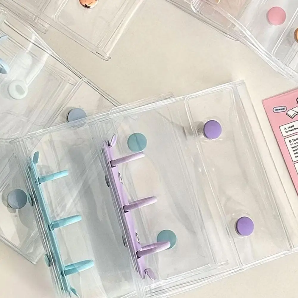 Transparent Photo Card Binder 3 inch Mini Photo Album Idol Photocard Holder Loose-leaf Idol Card Protector Book