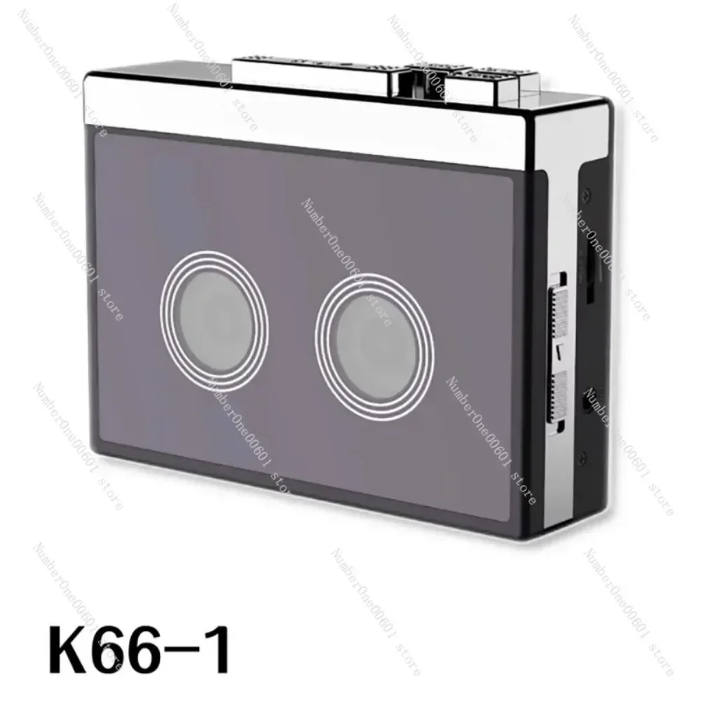 Black Retro Stereo Cassette Player  Walkman Cassette Tape Music Audio Auto Reverse With Bluetooth