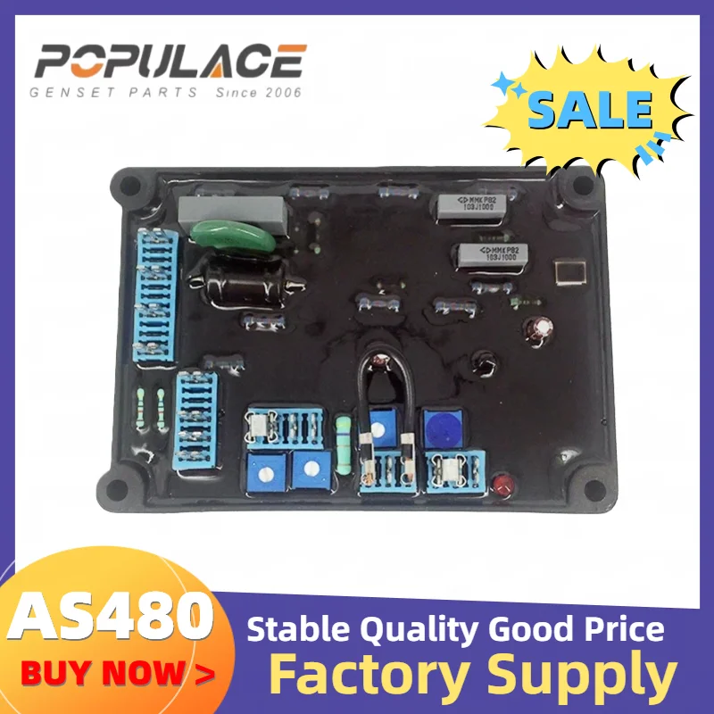 

Автоматический регулятор напряжения AS480 AVR для модуля генератора, дизельная генераторная установка, ручная цена, регулятор напряжения, генератор AVR as480