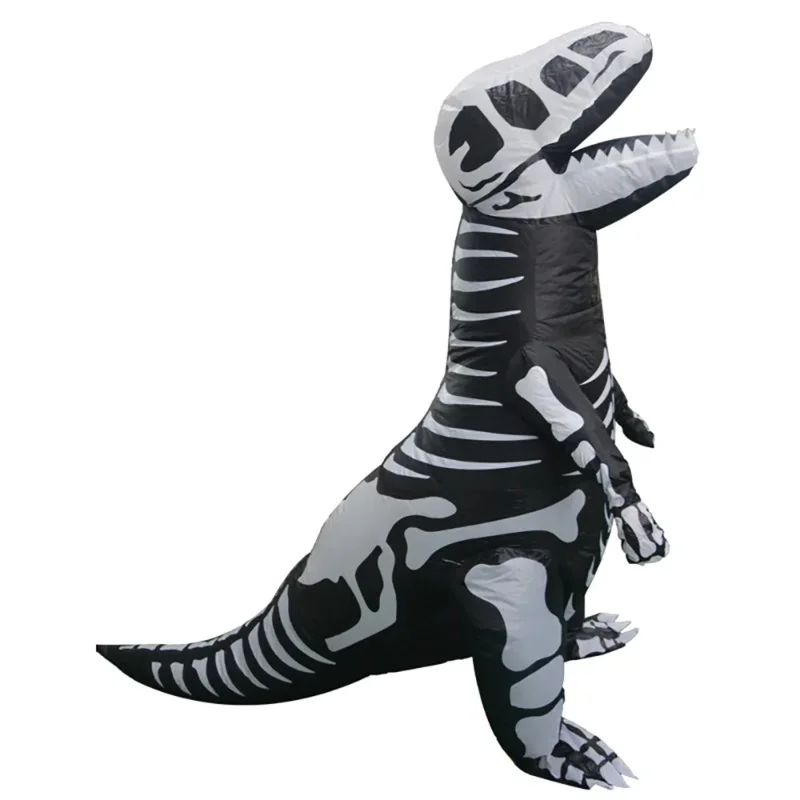 Nuovo Costume da dinosauro gonfiabile T-Rex scheletro adulti bambini Dino Suit Carnival Cosplay Party Fancy Dress compleanno Blow Up Outfits