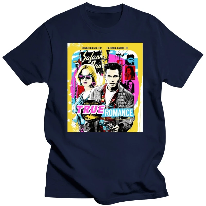 True Romance Movie Poster Slater Hopper Tarantino Retro Unisex T Shirt 1664