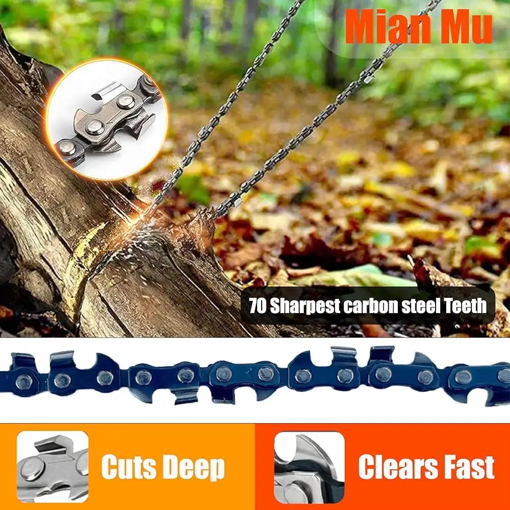 High Limb Rope Saw 55 Inch 70 Teeth Manual Chainsaw Dual Sided Tree Limb Cutting Trimming Kit with Ropes and Accessories