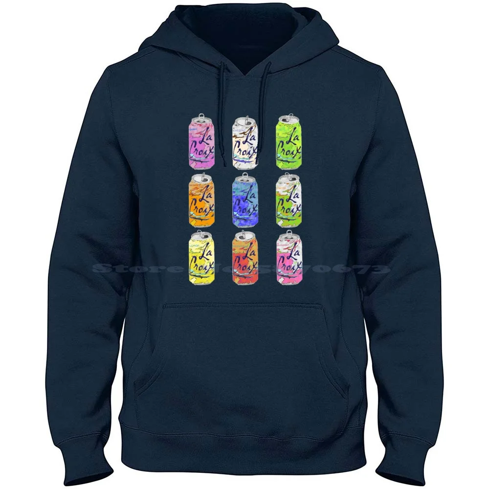 La Croix 100% Pure Cotton Hoodie Tshirt Fan Art Sparkling Water Carbonated Water Soda Can Food Beverage Healthy Coke Fresh Cool