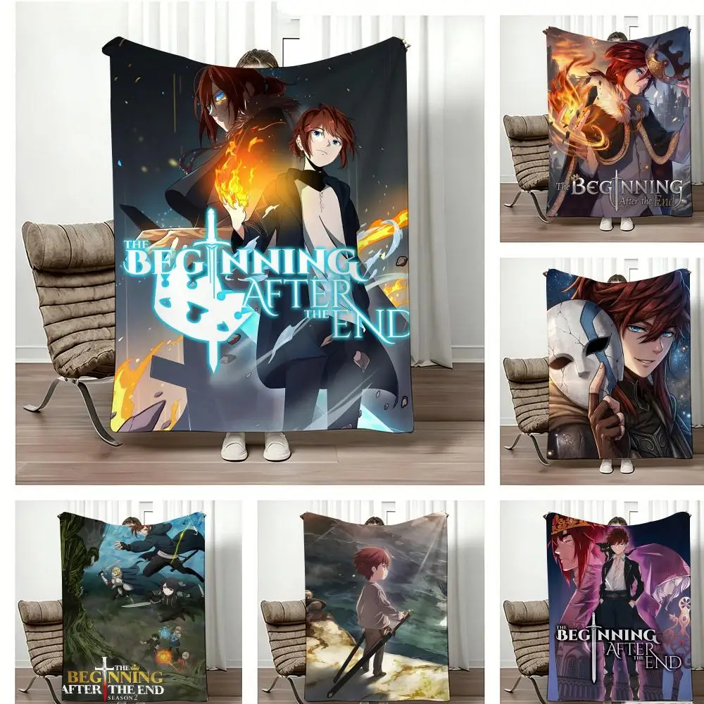 ANIME Popula T-The Beginning Throw Lightweight 240g Flannel Blanket Soft Skin-friendly for Summer Cooling
