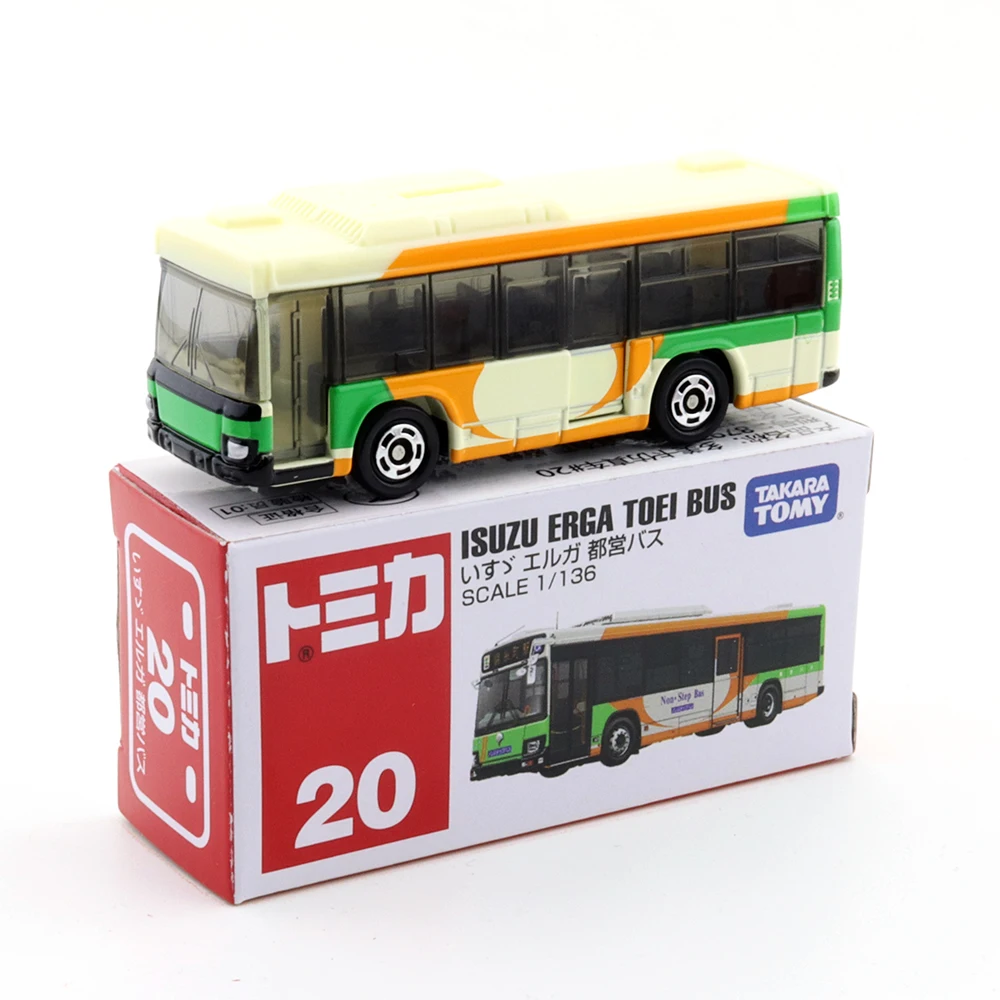 TAKARA TOMY Tomica 1/64 Alloy Double Decker Bus 95 Tourist  42 Toei  20 Easy Bear Mini Bus 8  Car Model Toys Ornaments