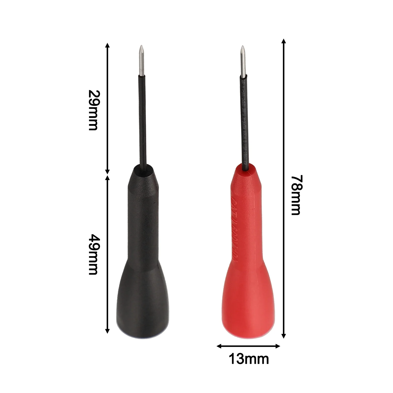 10pcs Multimeter Test Probe Set with 1mm Insulation Piercing Needles and 2mm Banana Socket for Electrical Testing