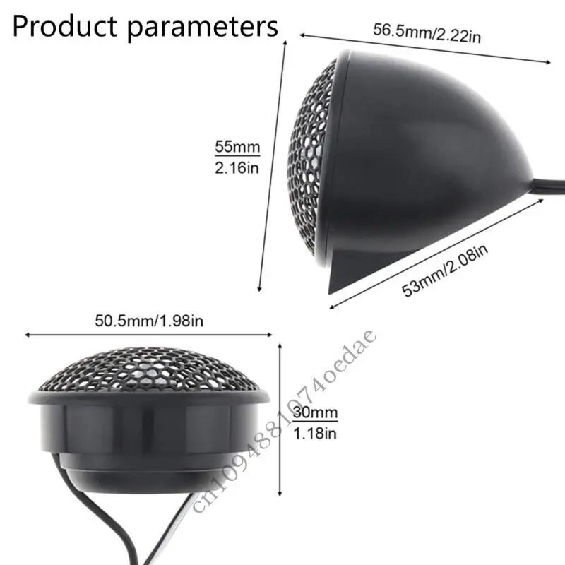 0xxc زوج مكبرات صوت سيارة مكبرات الصوت 150W 4OHM Silk Film Subwoofer Seconsivity Sexital Sever