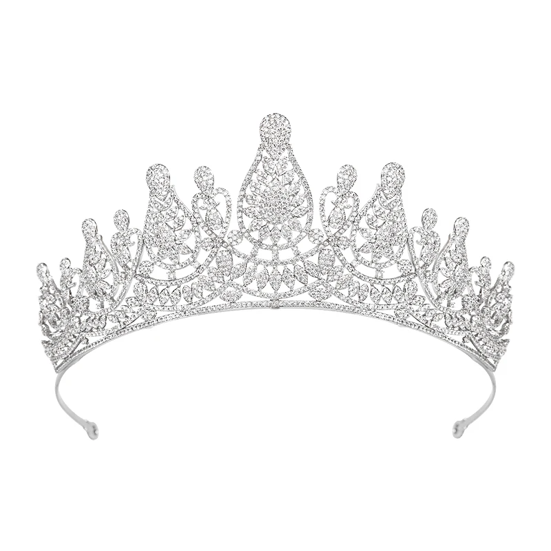 

YYSuniee Trendy Fairy Silver Color Crystal Tiaras and Crowns for Women Wedding Hair Accessories Princess Prom Jewelry Party Gift