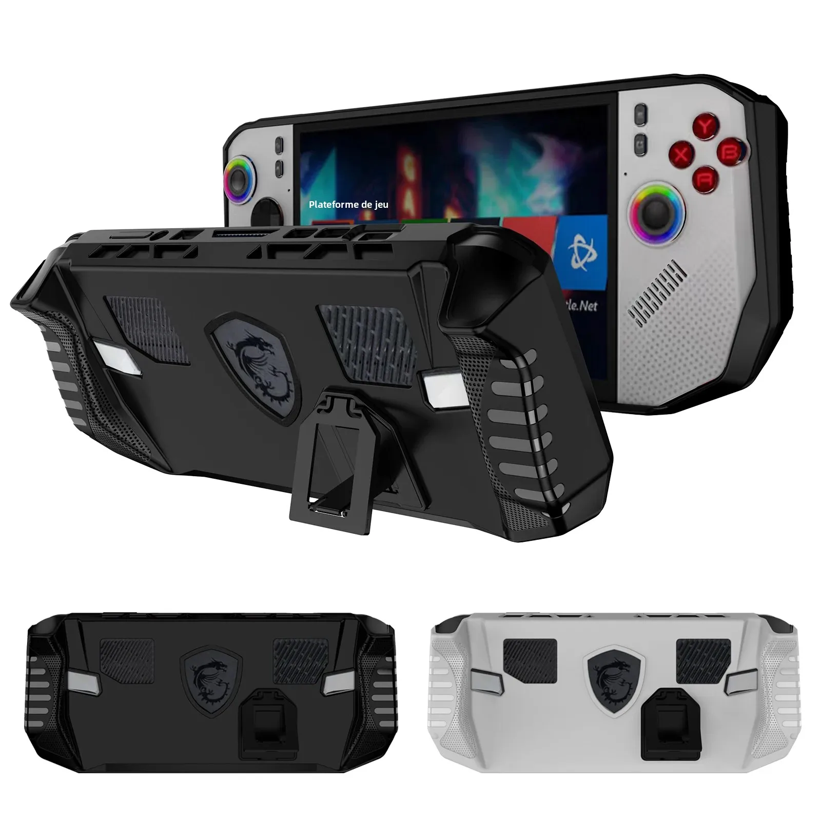 Étui en TPU pour MSI Claw A8 BZ2EM, housse de protection avec béquille, poignée ergonomique et antidérapante, accessoires de coque pour Console de jeu Étui en TPU pour MSI Claw A8 BZ2EM, housse de protection avec béquille, poignée ergonomique et antidérapante, accessoires de coque pour Console de jeu