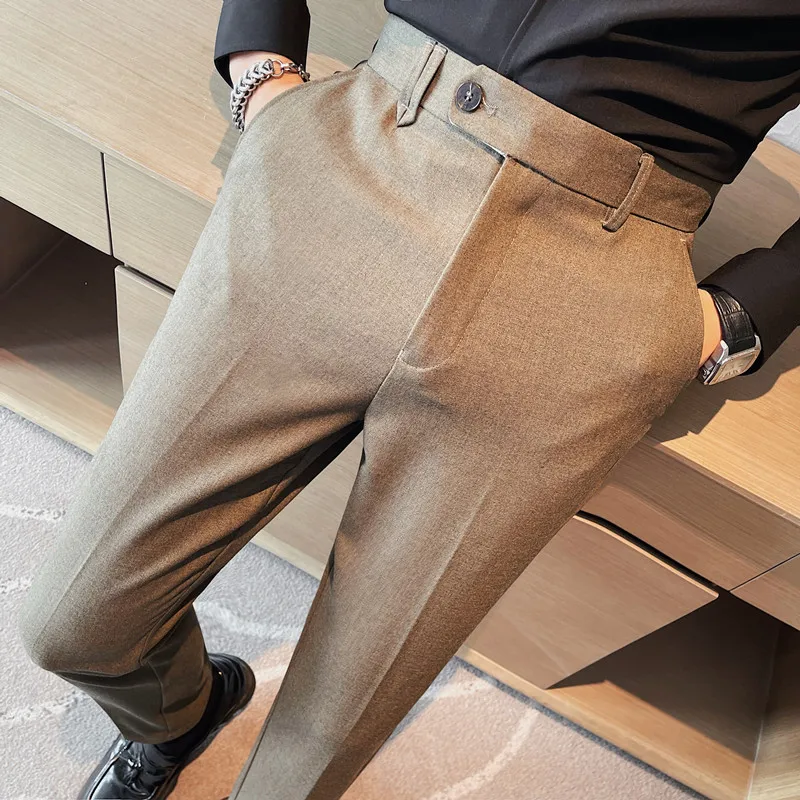 

Springautumn New Men Pants Business Casual Formal Slimming Classic Office EuropeUnited States Simple Straight-leg 29-36 Yards