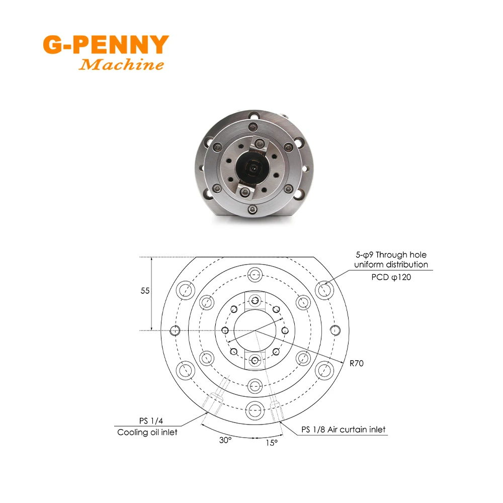 NEW! 3KW-5.5KW Water cooled BT30 Spindle CNC router milling machine 10000rpm 4pcs ceramic bearings