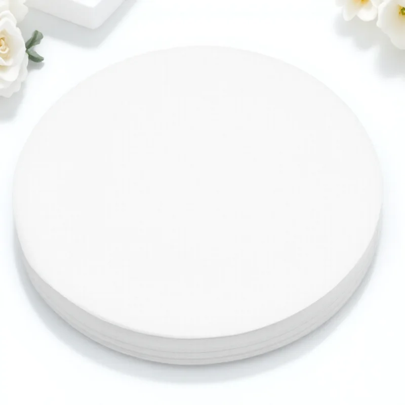 

500pcs Leak-Proof Cup Sealing Paper Disposable Anti-Spill Paper Pads Premium Wood Pulp Round Shape For Beverage Juice Milk Tea