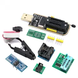 CH341A 24 25 Series EEPROM Flash BIOS USB Programmer Module + SOIC8 SOP8 Test Clip For EEPROM 93CXX / 25CXX / 24CXX XTW100