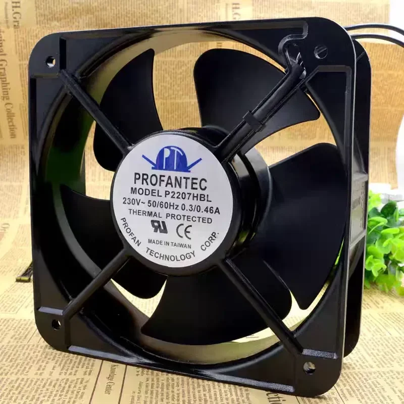 For Original Taiwan, PROFANTEC P2207HBL AC220V 20572 20CM 0.3A fan