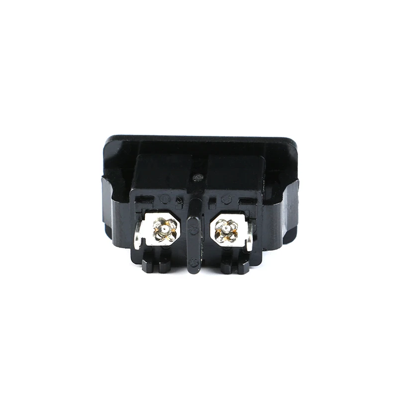 10Pcs Black IEC320 C8 Power Socket Male Plug  AC 250V 2.5A 2Pin 8 Word Socket Connector