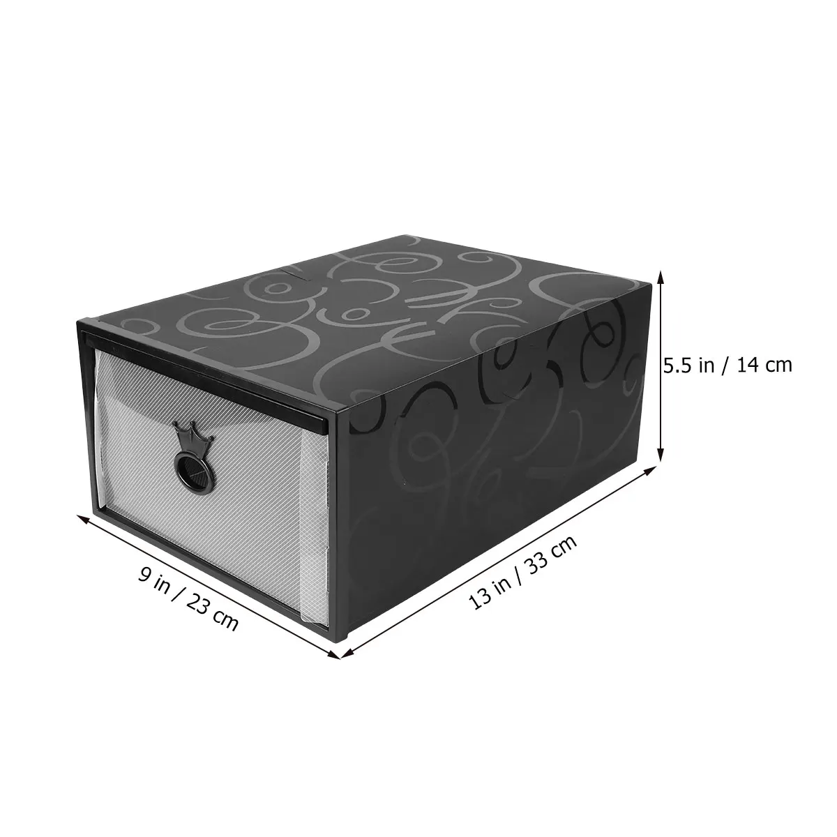 

Container Shoe Box Drawer Storage Boxes Plastic Stackable Organizer with Drawers