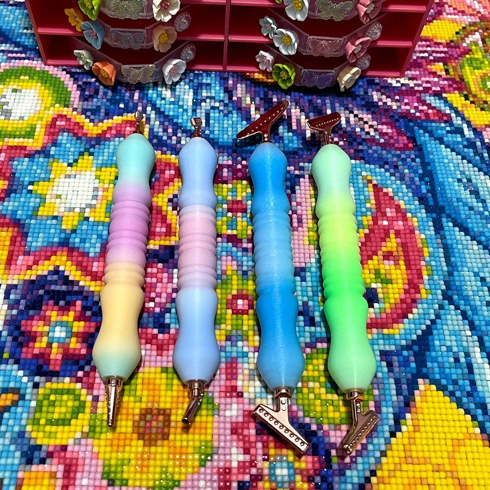 

3D Print Color Diamond Painting Pen Pretty Point Drill Pen Metal Multifunctional Pen Tips Handmade DIY Tool Accessories