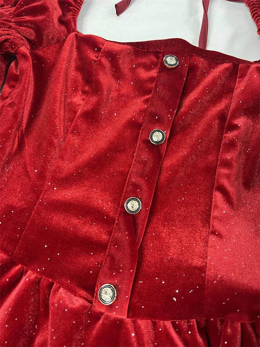 Abiti floreali Donna Primavera Estate Ruffle Trim Boho Vacanza Spiaggia Cinghia per spaghetti Leggero Orlo svasato Abiti Dreamy Soft