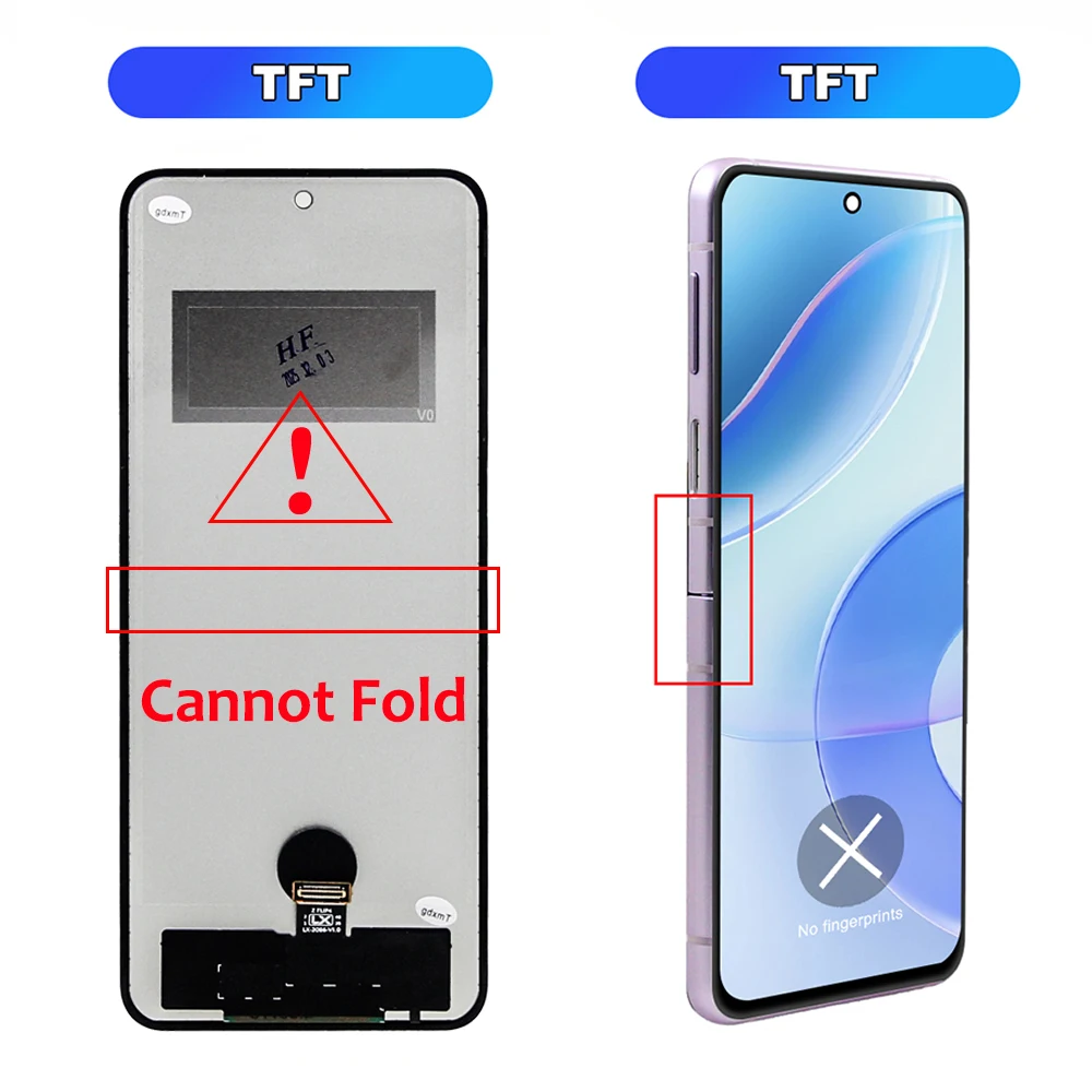 TFT Flip6 Display For Samsung Z Flip 6 SM-F721 LCD Display Touch