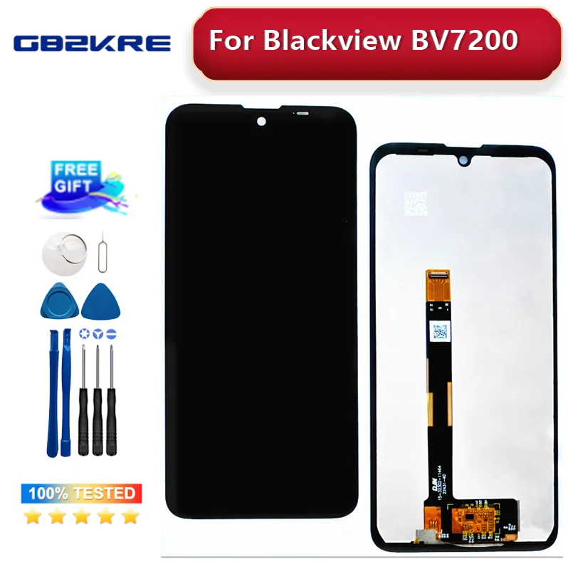 

6.1" Original For BLACKVIEW BV7200 LCD Display+Touch Screen Digitizer Replacement For Blackview BV7200 LCD Screen Sensor Repair