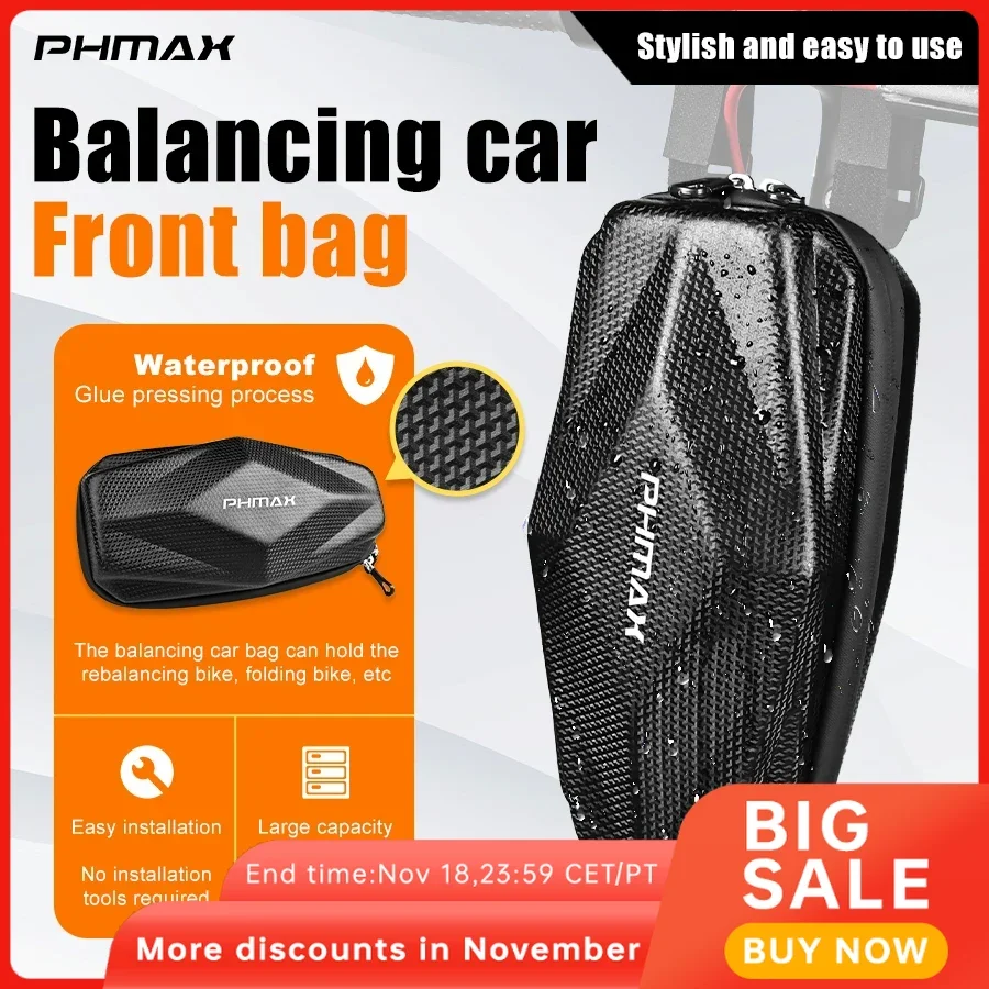 PHMAX Bicycle Storage Hard Shell Front Pocket Car Bag Folding Bicycle Electric Scooter Front Hook Head Bag