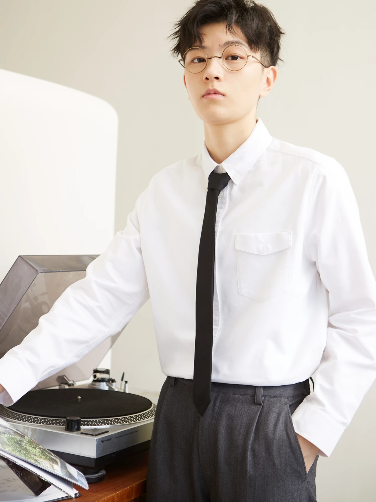 

Pure Cotton Ox Fabric Long Sve Women's irt Design Sensation KT3A72 Original Design Straight Cut Breathable