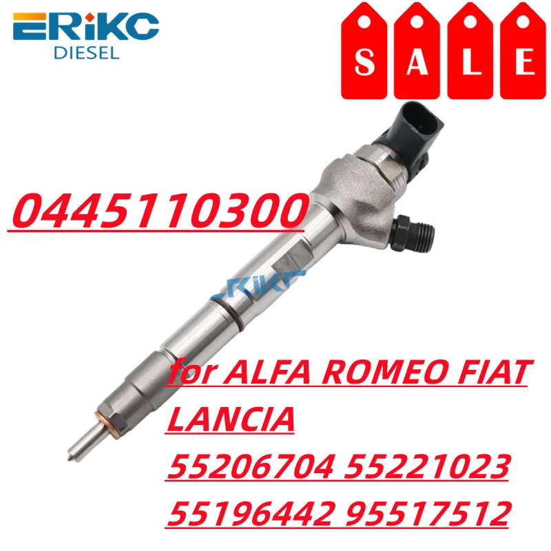 0445 110 300 Common Rail Injector 0445110300 0986435171 for BOSCH ALFA ROMEO FIAT LANCIA 55206704 55221023 55196442 95517512