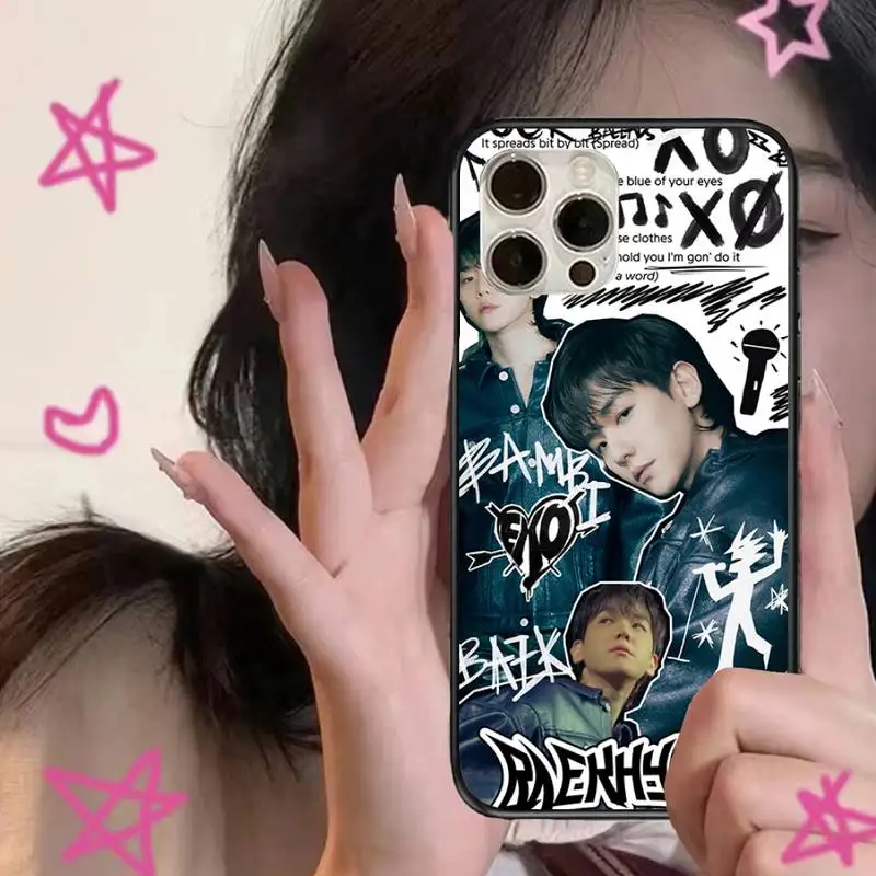 Korea Kpop-E-EXO Phone Case For iPhone 11 12 13 Mini 13 14 Pro XS Max X 8 7 Plus SE XR Shell