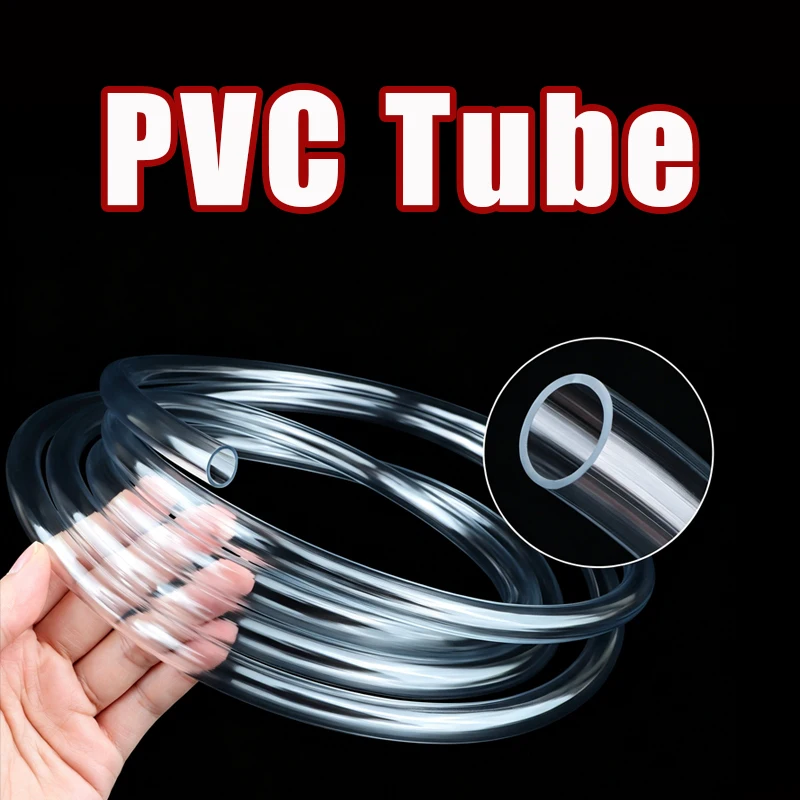 1/5/10M 2x4mm 3x5mm 4x6mm PVC-Schlauch Transparentes Rohr Lebensmittelgeeignete Leitungen 8mm Gummischlauch Aquarienschlauch Pumpenschlauch