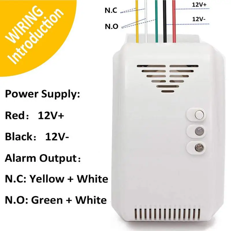 12V Gasdetektor Sensor Alarm Propan Butan e LPG Erdmotor Erdgas LN G Leckage Alarm Anhänger RV Leckdetektor Alarm