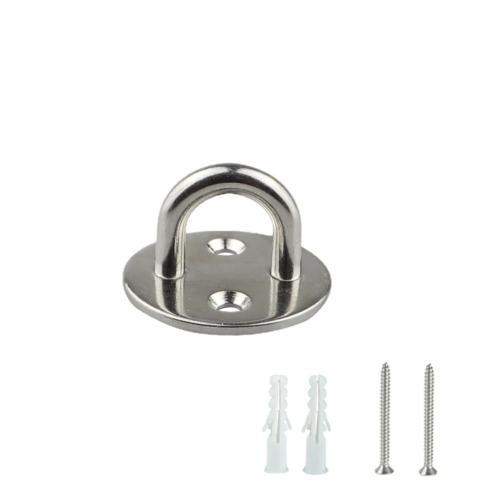 Rodada Door Lock para Hammock Cadeira, 304, 316 Aço Inoxidável, Fixa Buttonhole Plate, Marinha Lock, Iate, Navio Acessórios, 5mm, 6mm, 8mm, 1PC