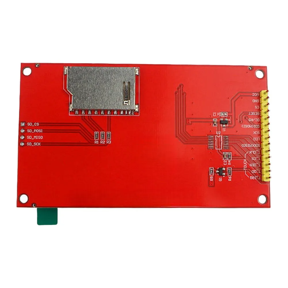3.5 Inch TFT LCD Display ILI9488 480x320 Resolution 4-Wire Interface PCB Dimensions 56.34x98mm for Integration