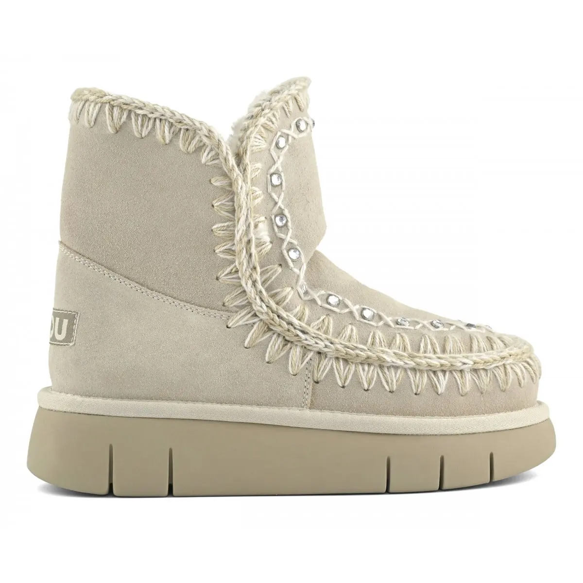 

women winter snow boots eskimo bounce boot strass original sheepskin flats ladies platform wear-resistant ankle boot