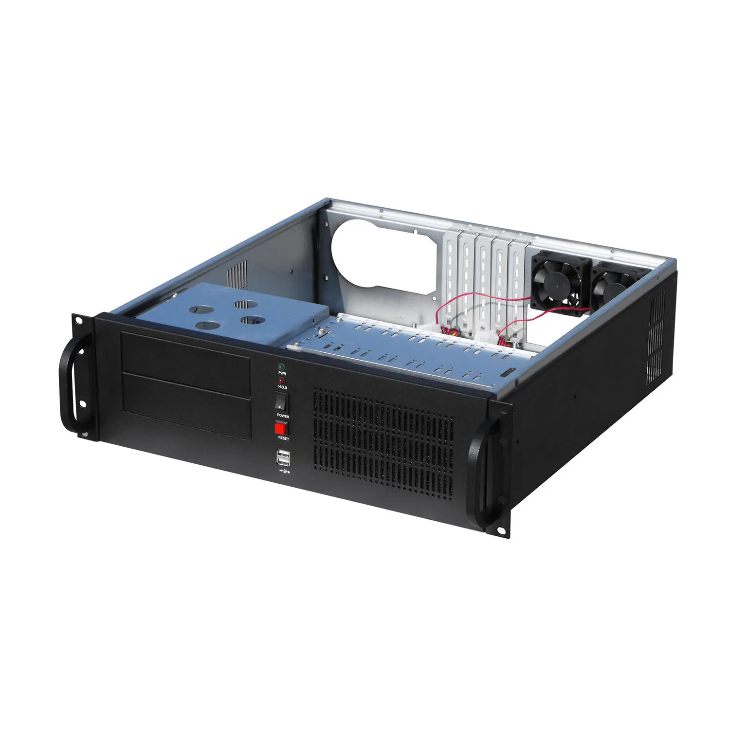 3U cabinet, server chassis, PS2 power supply, 7 3.5 \