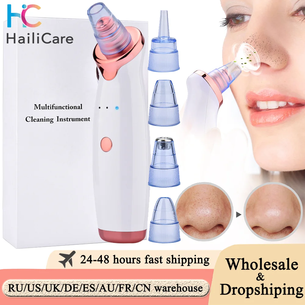 Blackhead Remover Vacuum Pore Cleaner Facial Cleaning Black Dots Suction Exfoliating Beauty Acne Pimple Remover Tool Skin Care