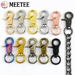 5-20Pcs 13mm Metal Buckle for Bag Strap Small Carabiner Swivel Lobster Clasp Webbing Trigger Clip Snap Hook Keychain Accessories