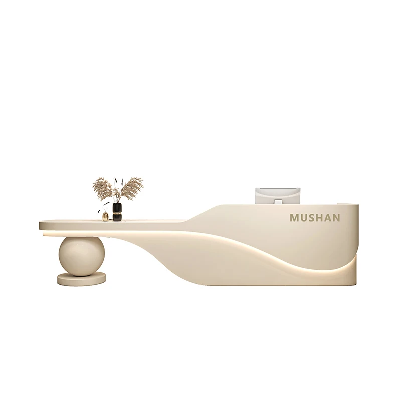 بسيطة الحديثة صالون تجميل أمين الصندوق التجميل الفاخرة الصناعية المهنية جماليات الاستقبال أثاث المطعم