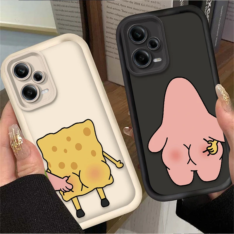 SpongeBobs Patrick Star Clear Phone Case for Xiaomi Redmi Note 13 12 11 Pro Plus 4G 5G 12S 11S 10S 10 9 9S 8 12C 13C A3 Funda