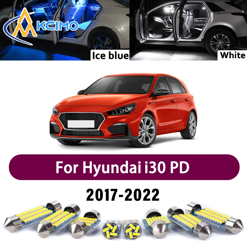 

Superior LED Interior Kit for Hyundai i30 PD 2017-2022 2018 2019 2020 2021 Premium Errorless Dome Map Trunk Vehicle Lamps