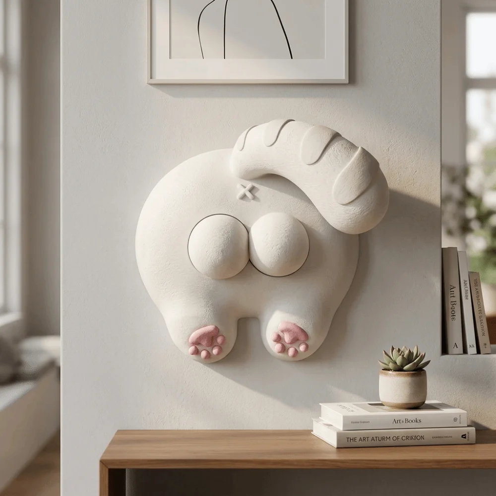 Creative Light Switch Guard Covers Cat 3D Printed Console-shaped Switch Cover Removable Self-Adhesive Joystick Switch Stickers