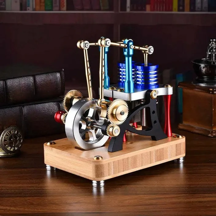 energy single cylinder physical alloy engine can start hot air engine external combustion engine model