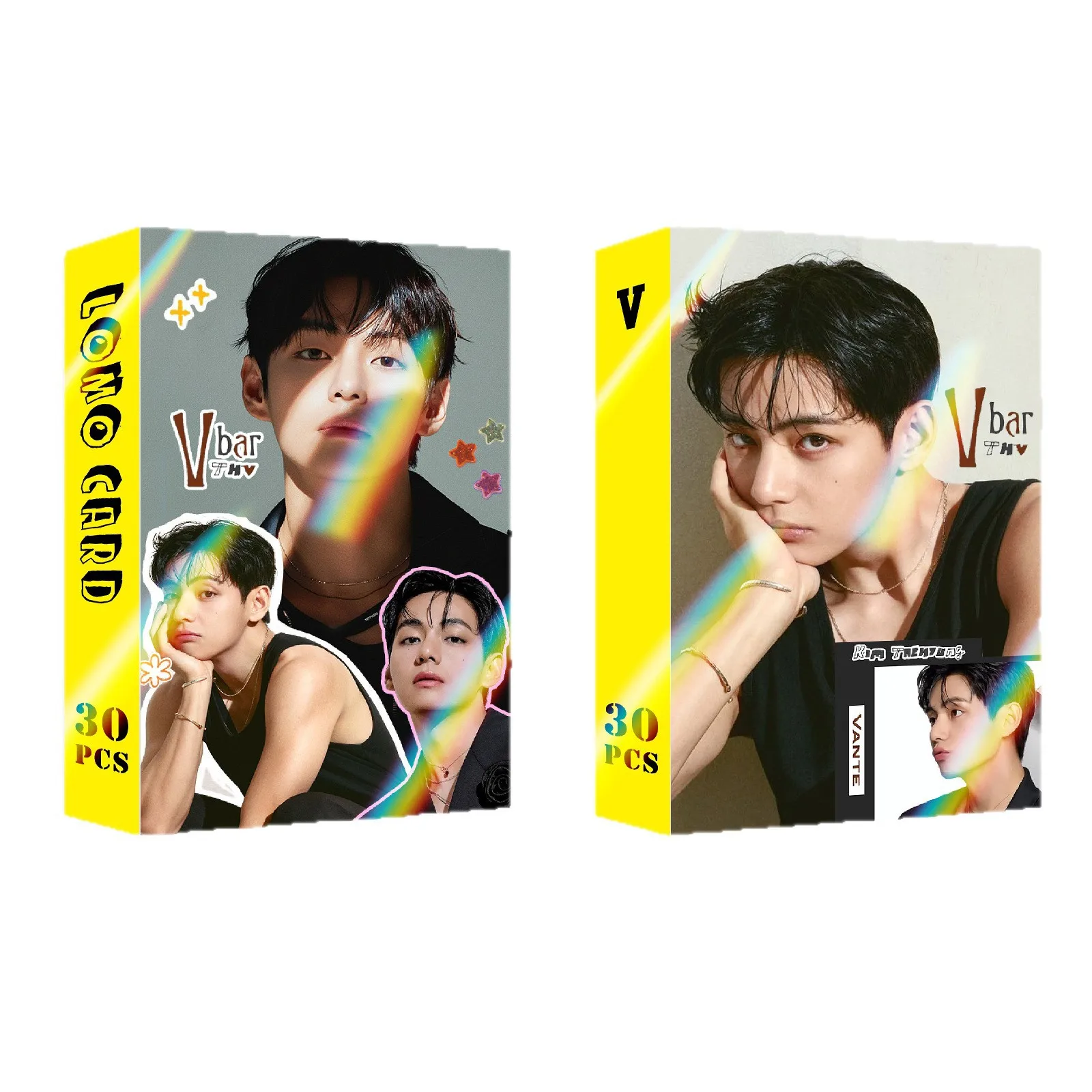 30pcs Kpop BTS V Lomo Cards Kim Taehyung HD Photo Cards Boxed Solo Photocard Collection Postcards Fans Collectible Gift - view 5