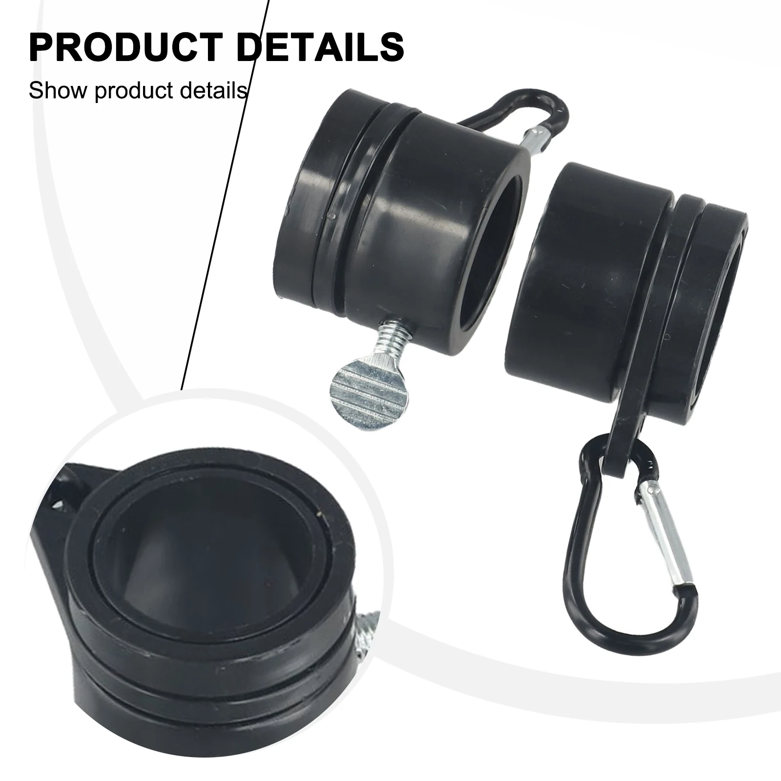 Mounting Rings Rotating Ring Garden Parts Rotating Clamp 2 Pcs Attachment Flag Mounting Rings Flag Poles Flagpole