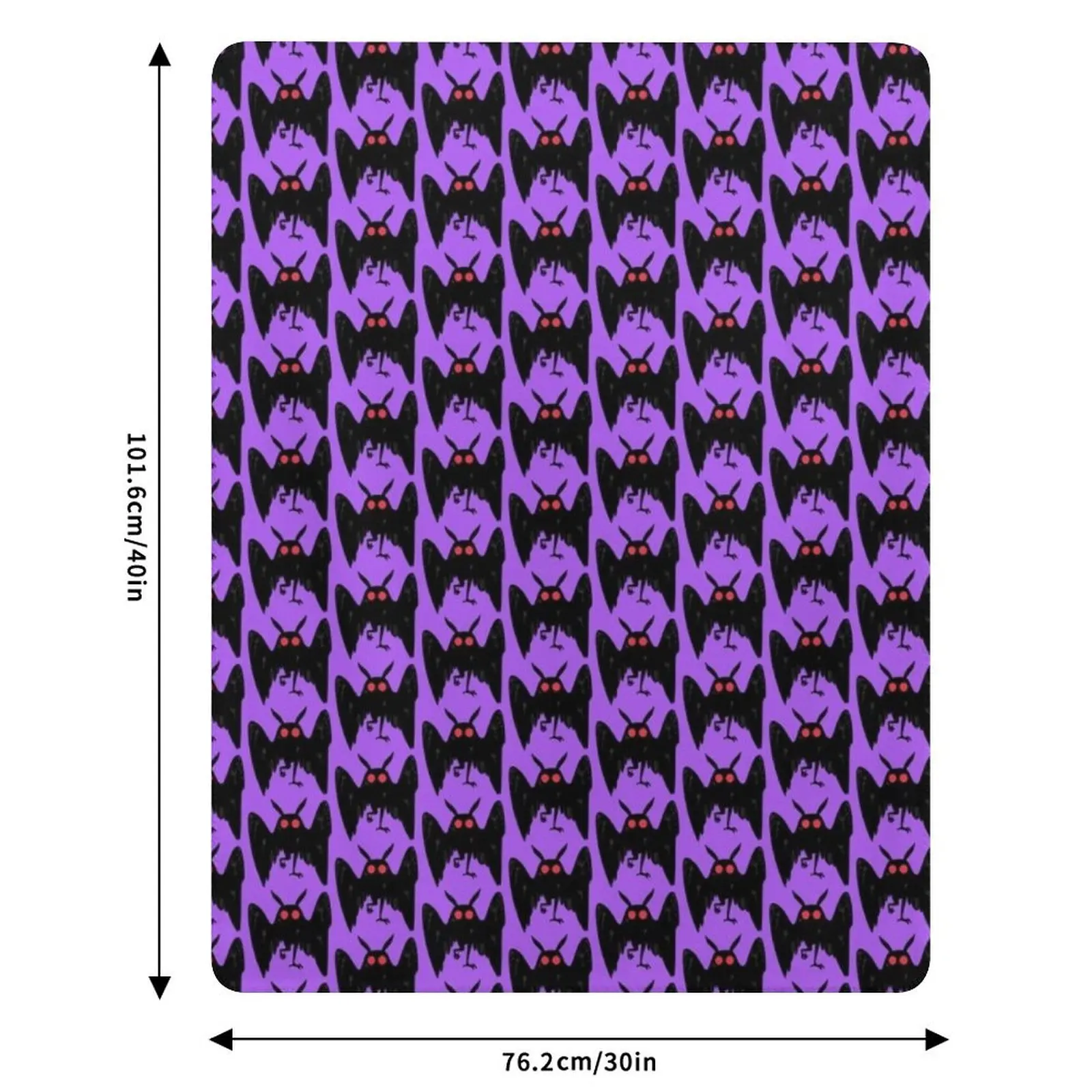 mothman Throw Blanket Cozy Throw Blanket Birthday Gift for Him Her
