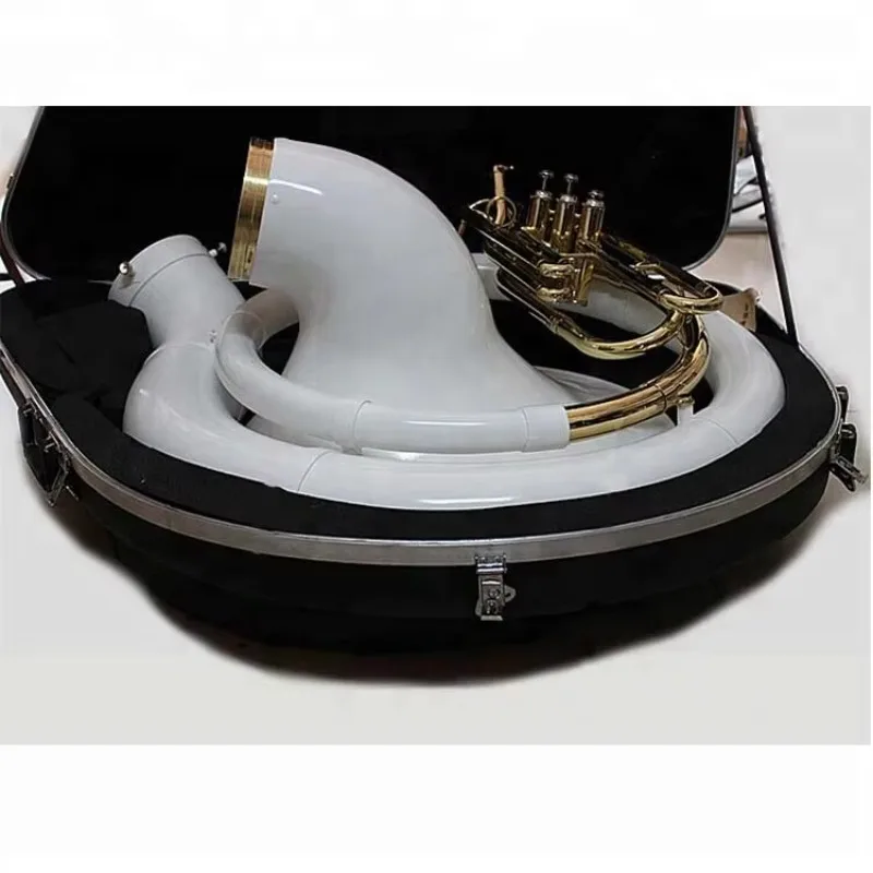 

Hooqu Wholesale Brass Bb Key Sousaphone 3 Valves Fiberglass Sousaphone