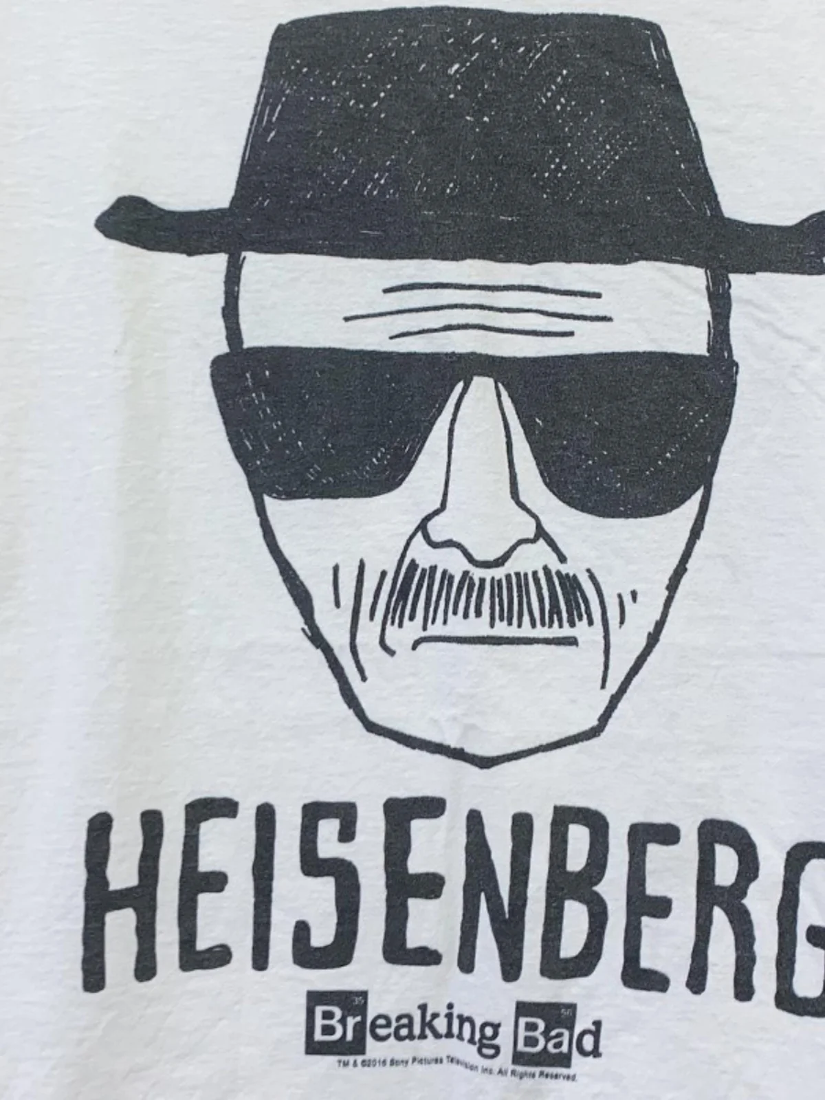 Classic Breaking Bad Heisenberg Sketch Long Sleeve T-Shirt Cotton Men's Fashion Print Casual Crew Neck Spring Autumn Wear