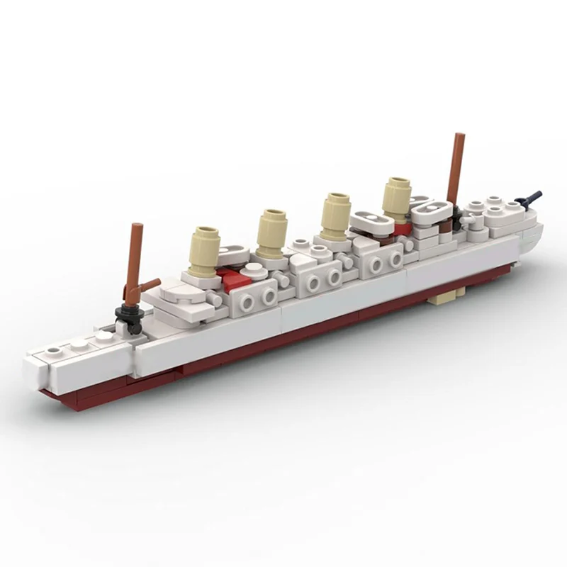 Britannic Ocean-Going Liner Model MOC Building Bricks War Equipment Modular Technology Gifts Holiday Assemble Children Toys Suit